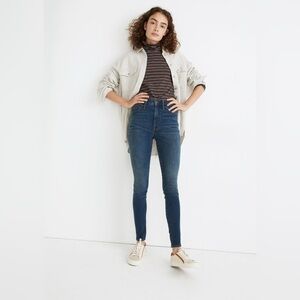 Madewell Tall 10" High-Rise Roadtripper Supersoft Jeans in Playford Wash SZ 26T